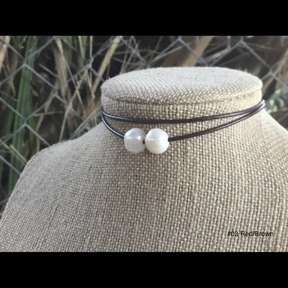 NWOT Double Stranded Double Pearl Choker